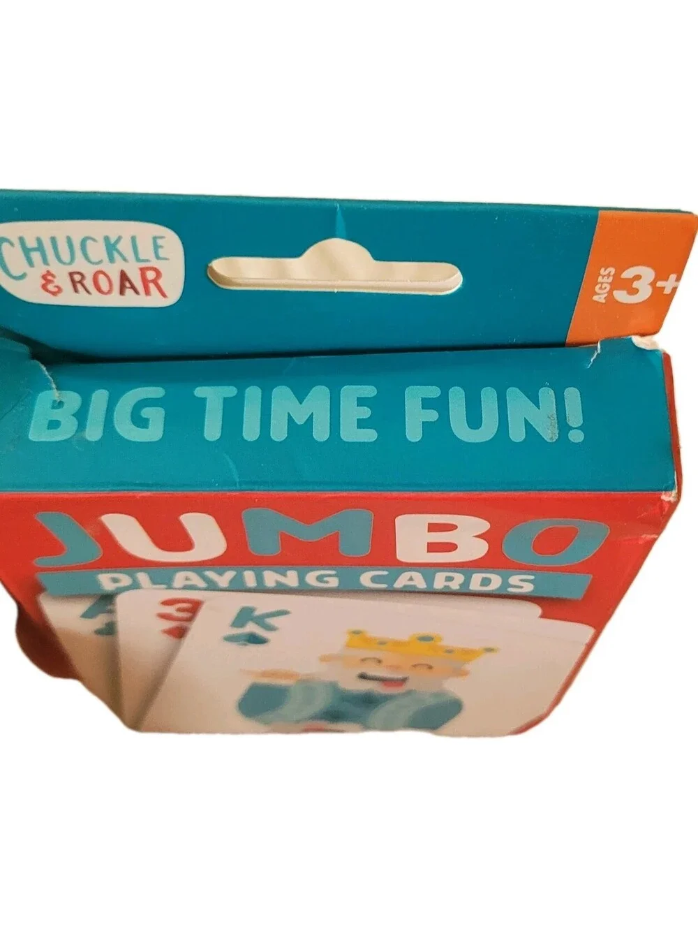 Jumbo Playing Cards - Child's Card Games Chuckle And Roar 52 Cards Plus Bonus
